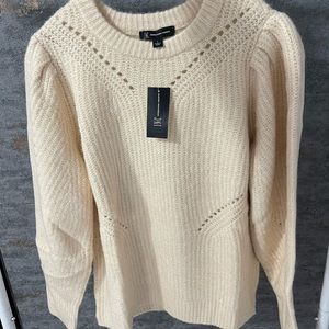 INC sand colored sweater size large